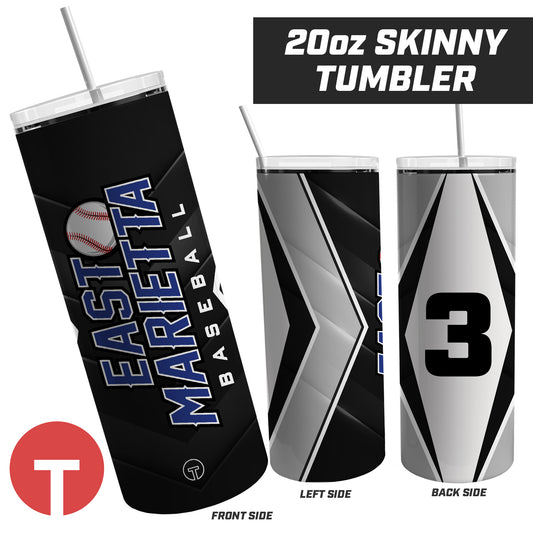 East Marietta Little League - 20oz Skinny Tumbler