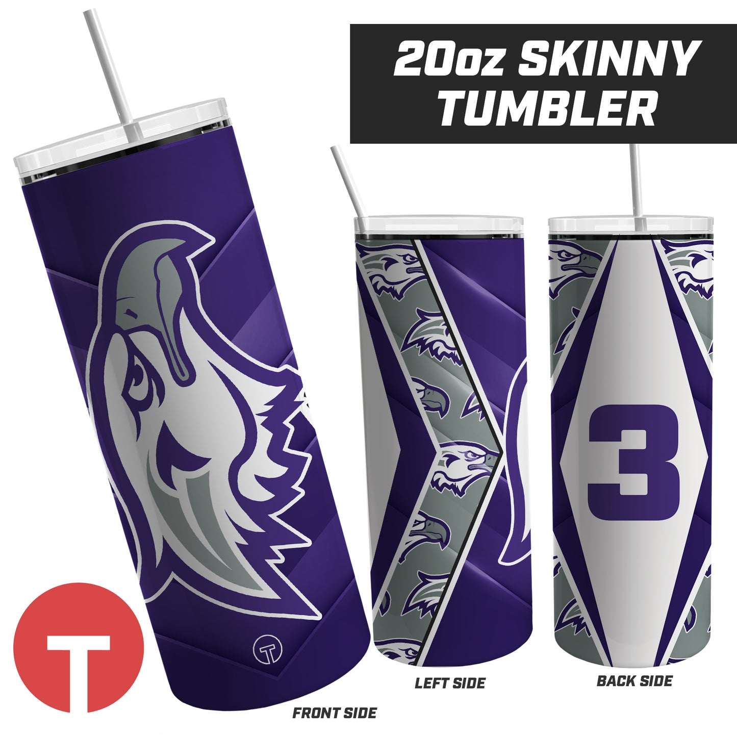 MC Eagles - 20oz Skinny Tumbler