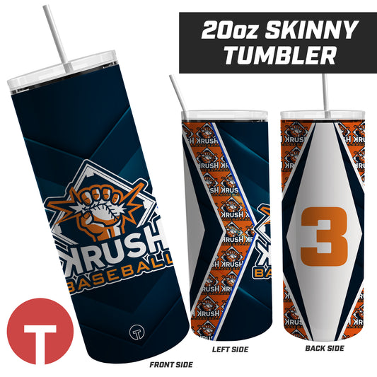 Krush Baseball - 20oz Skinny Tumbler