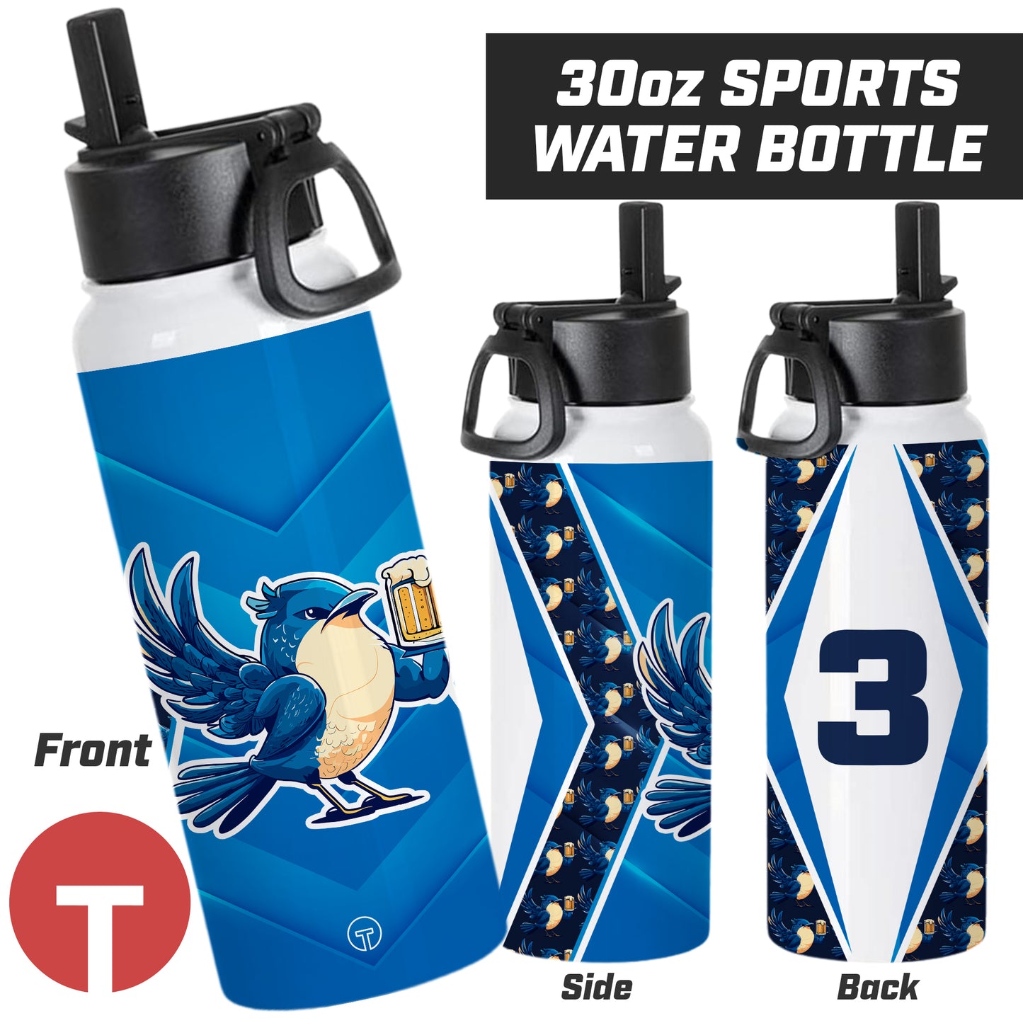 Bluebirds - 30oz Sports Tumbler