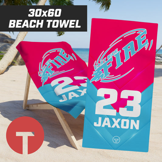 30"x60" Beach Towel - EAST SIDE FIRE