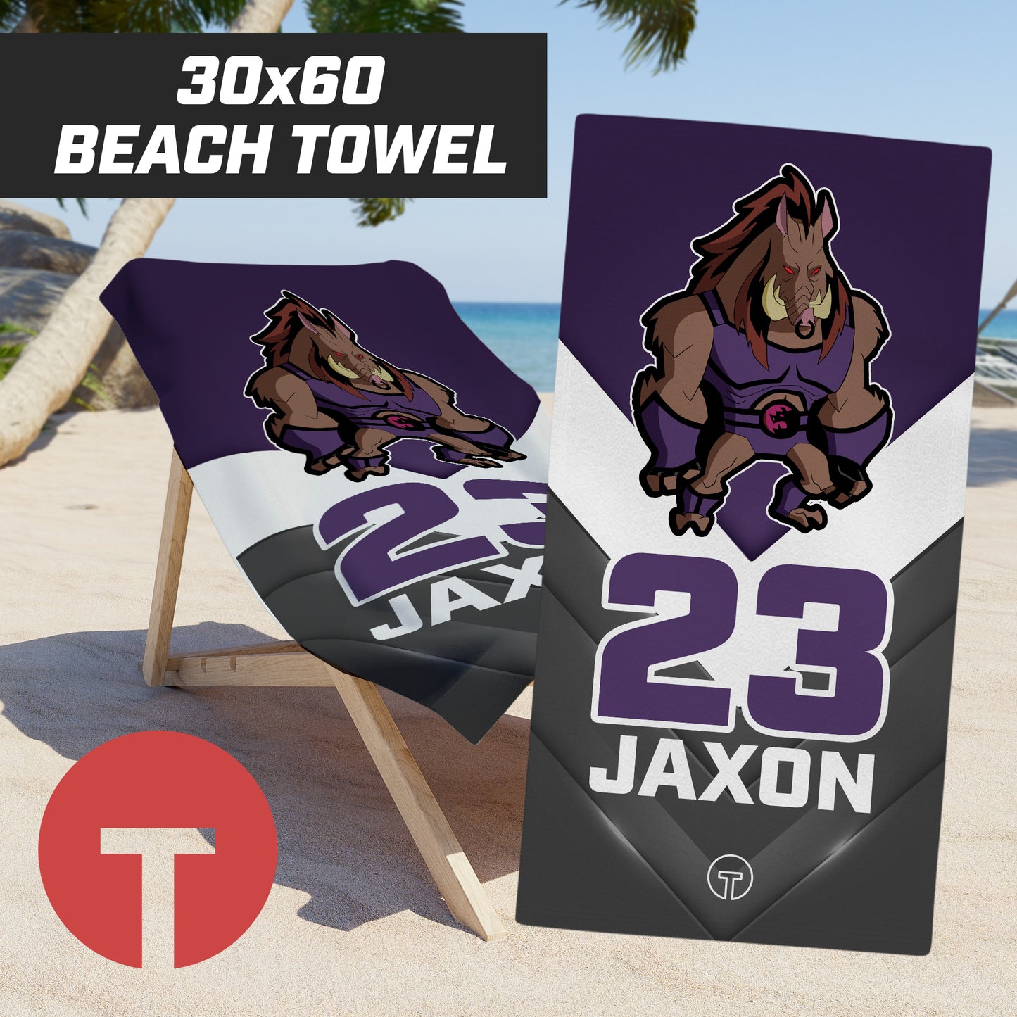 Thunderpigs - 30"x60" Beach Towel