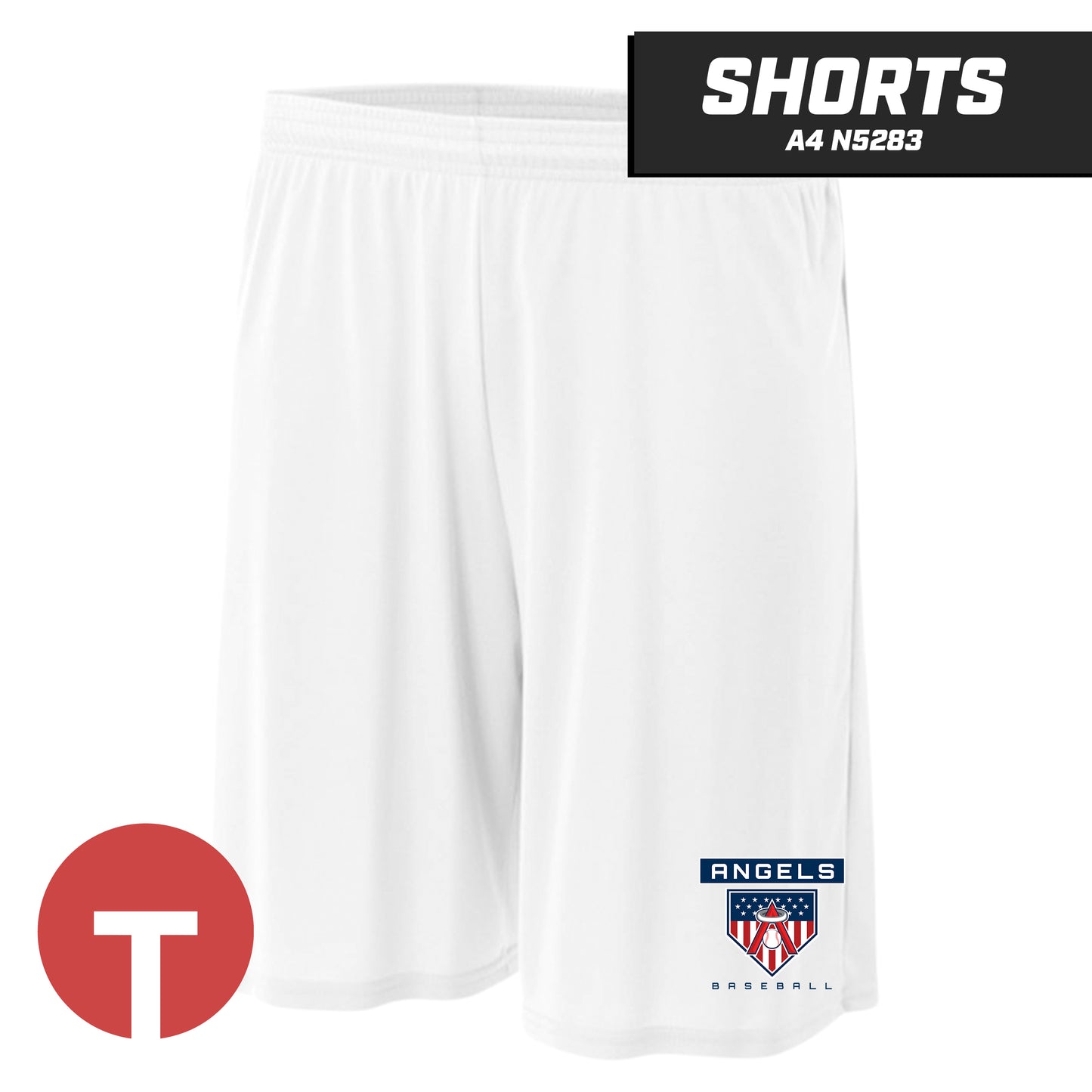 East Cobb Angels - LOGO 5 - Short A4 Apparel N5283