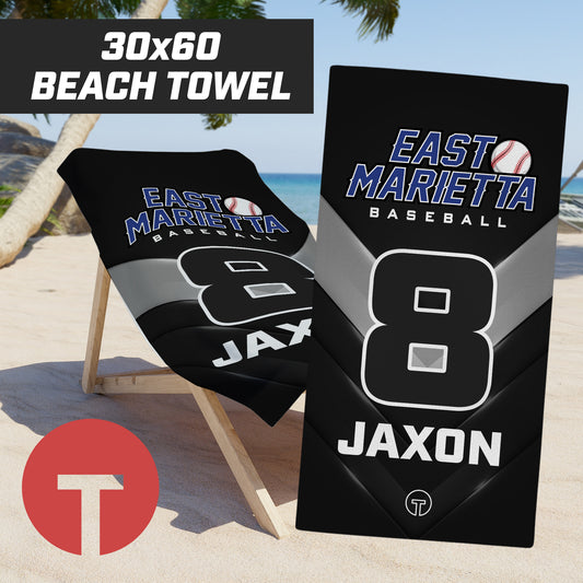 East Marietta Little League - 30"x60" Beach Towel