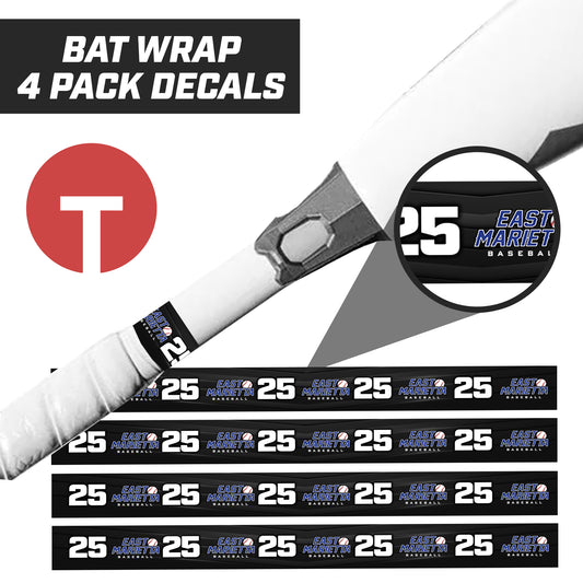 East Marietta Little League - Bat Decal Wraps (4 Pack)