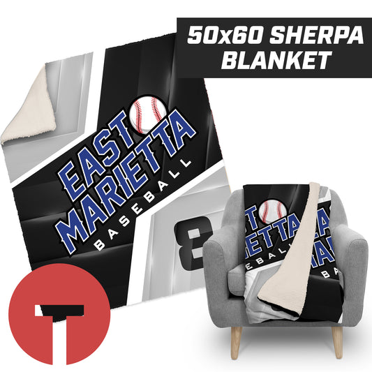 East Marietta Little League - 50”x60” Plush Sherpa Blanket