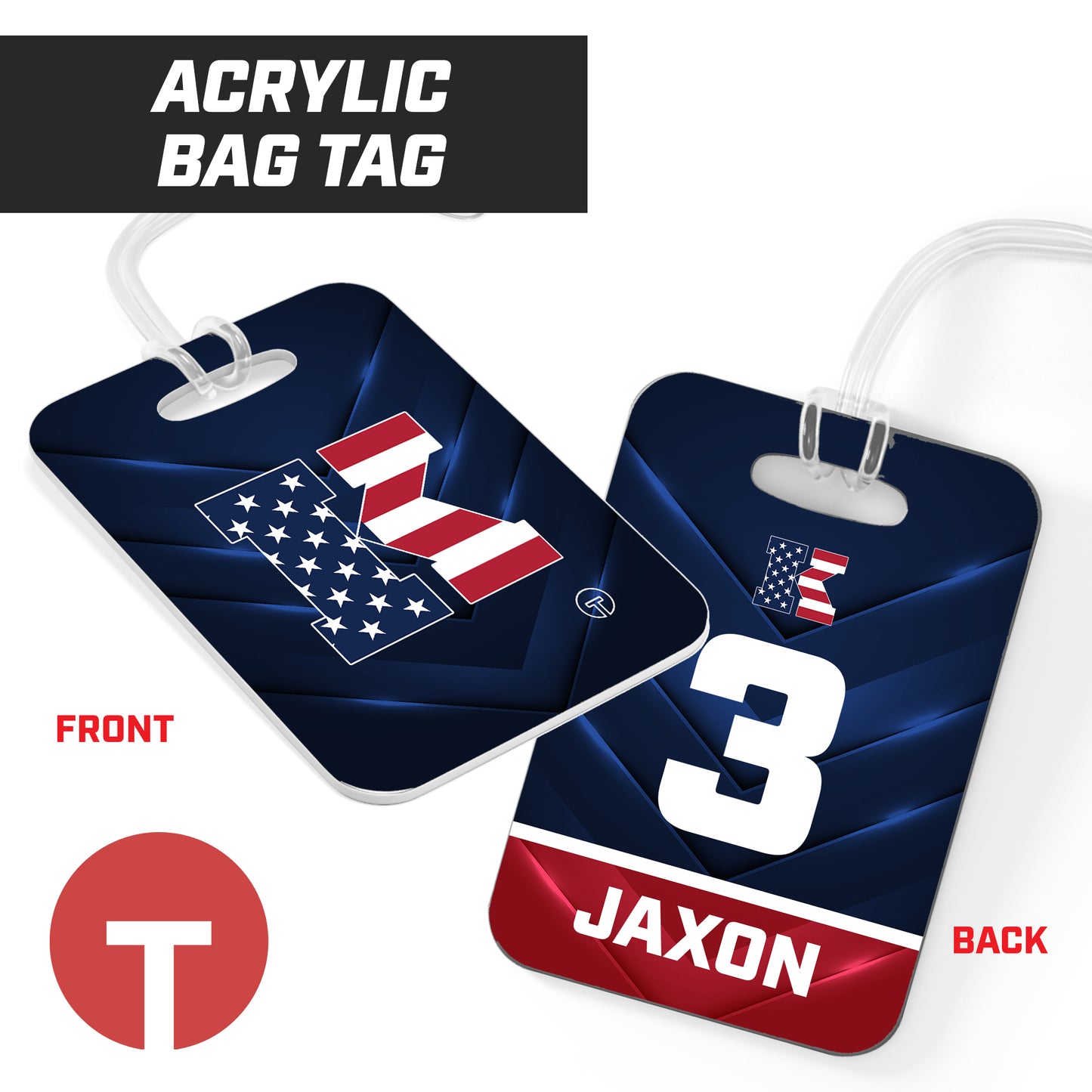 Keystone - Hard Acrylic Bag Tag