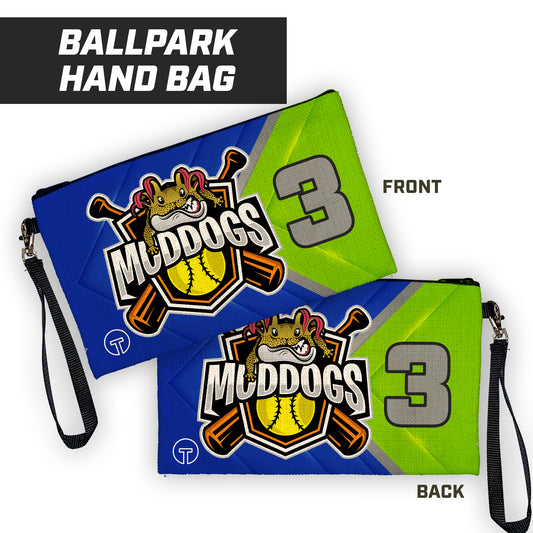 Muddogs Baseball - 9"x5" Zipper Bag with Wrist Strap