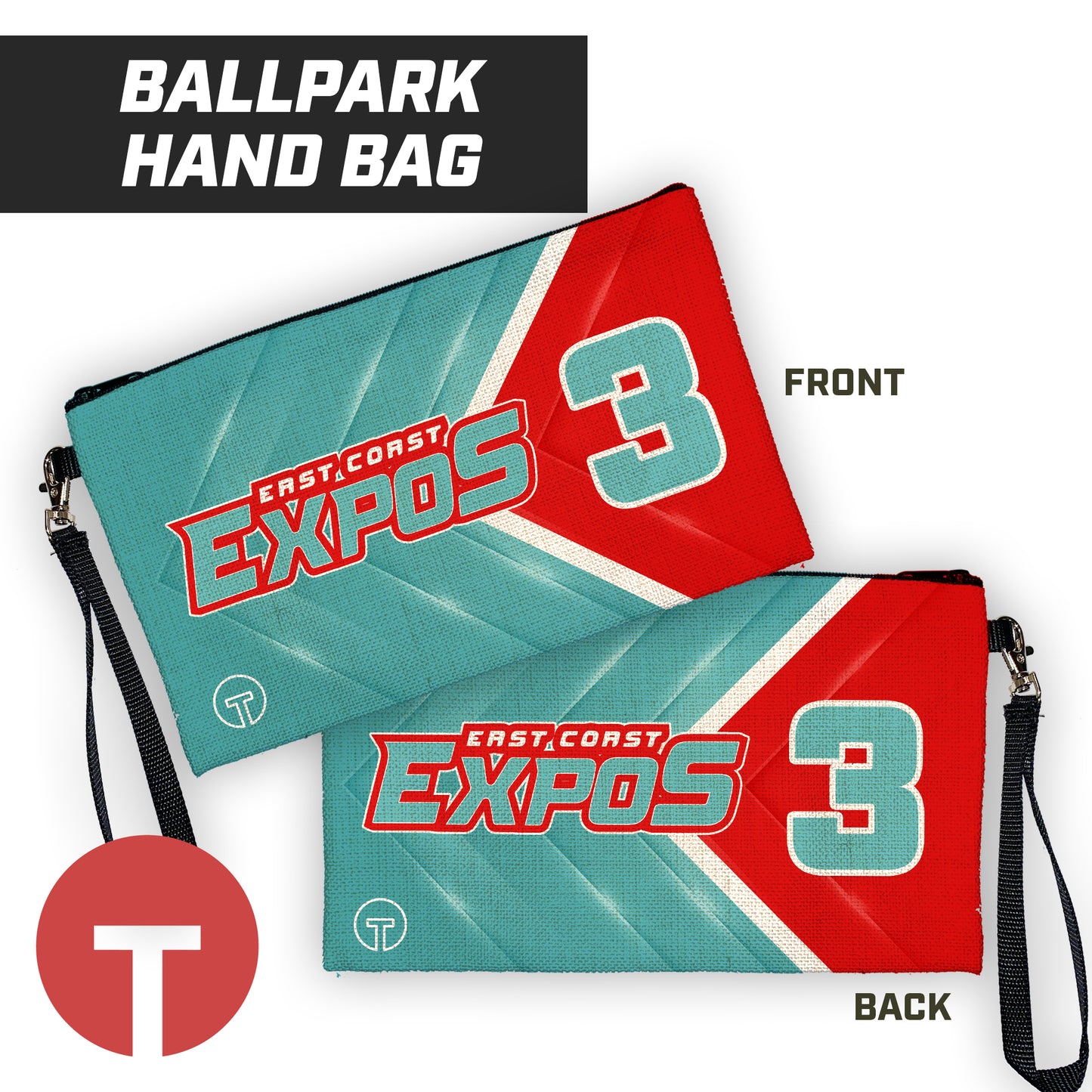 East Coast Expos - 9"x5" Zipper Bag with Wrist Strap