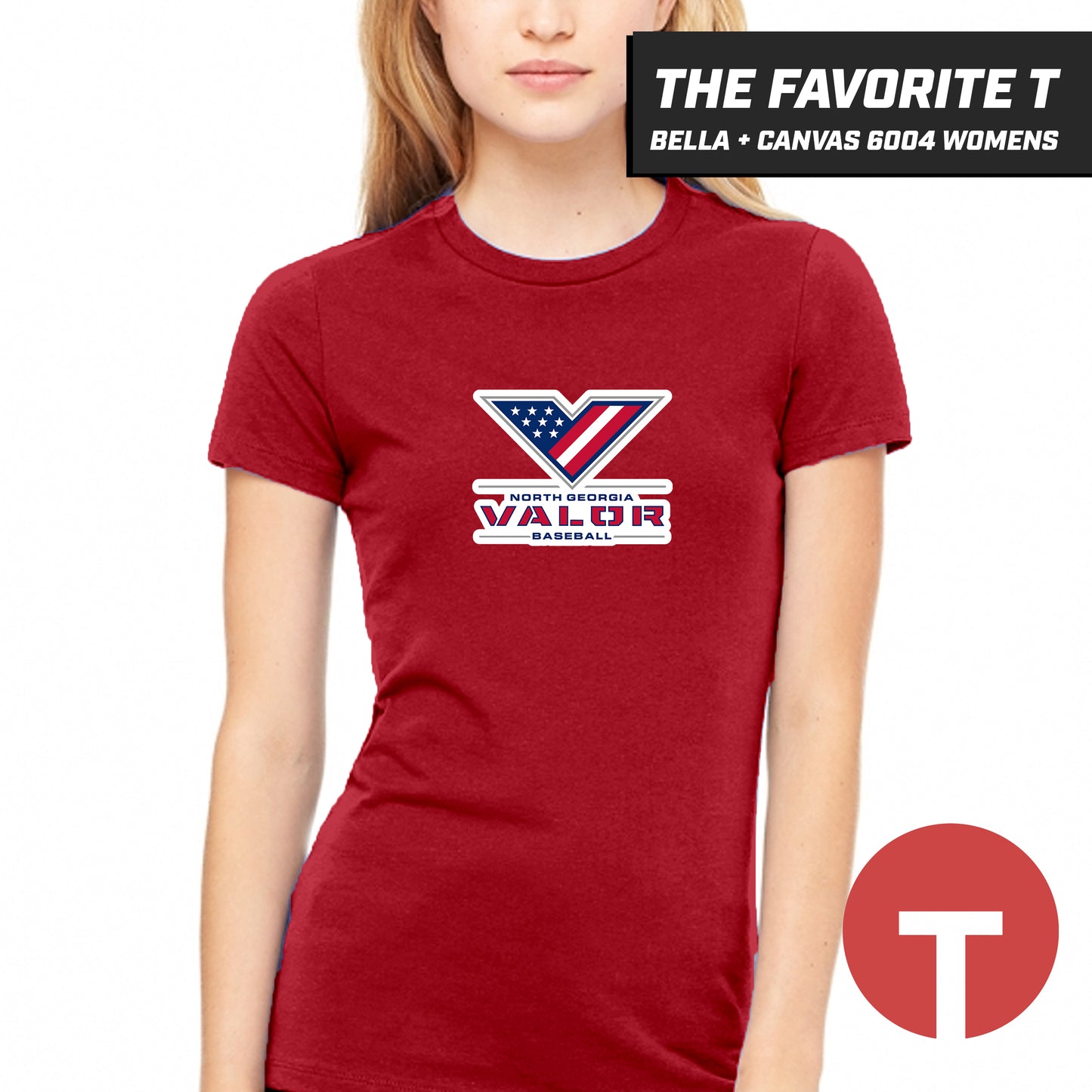 North Georgia Valor - Bella+Canvas 6004 Womens "Favorite T"