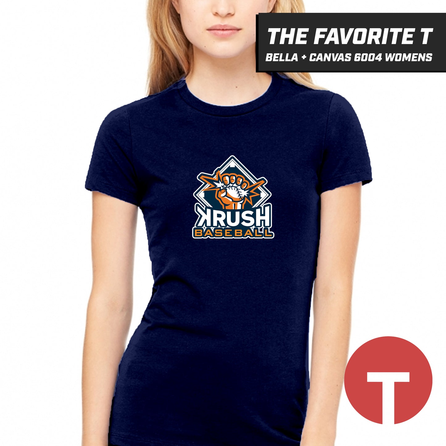 Krush Baseball - Bella+Canvas 6004 Womens "Favorite T"