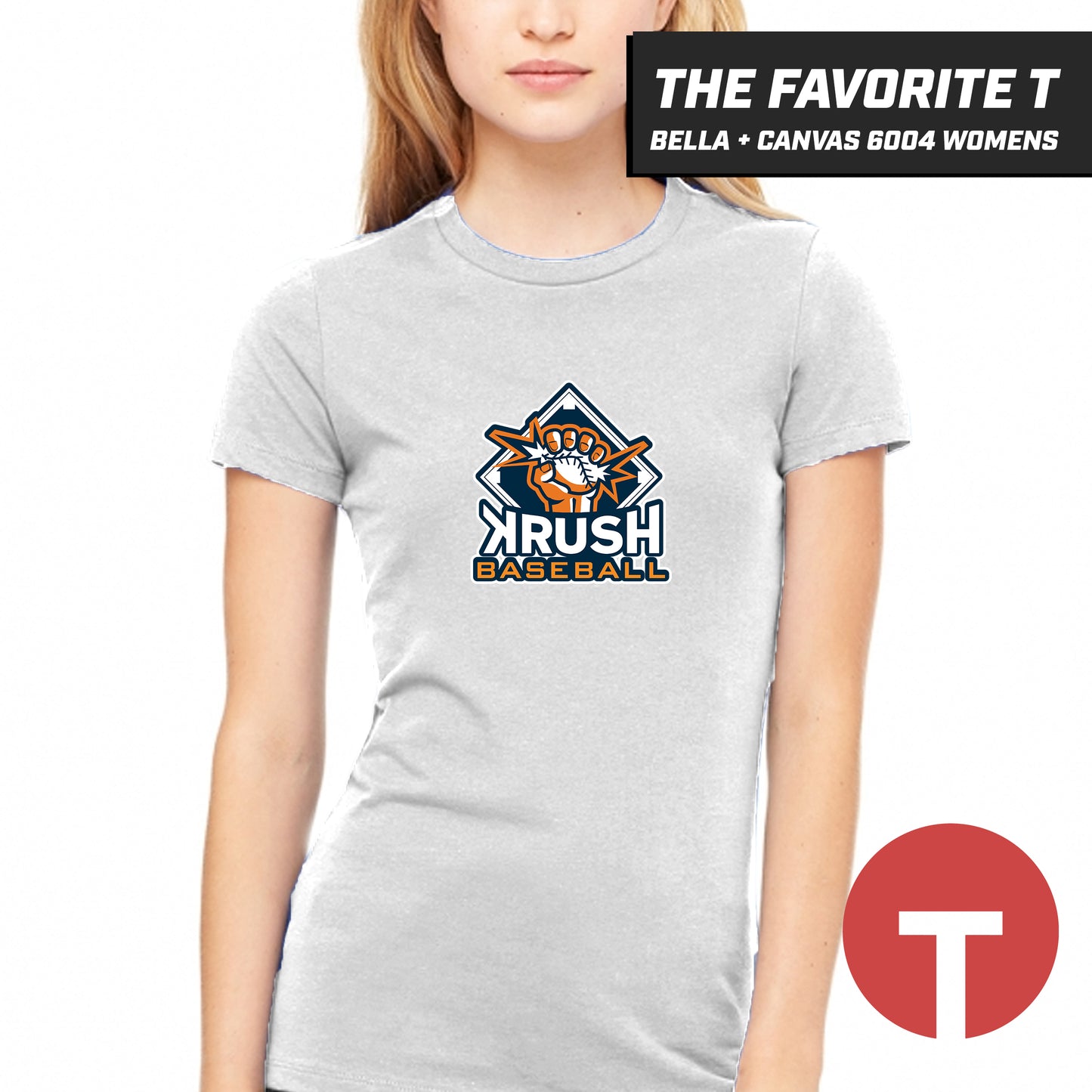 Krush Baseball - Bella+Canvas 6004 Womens "Favorite T"