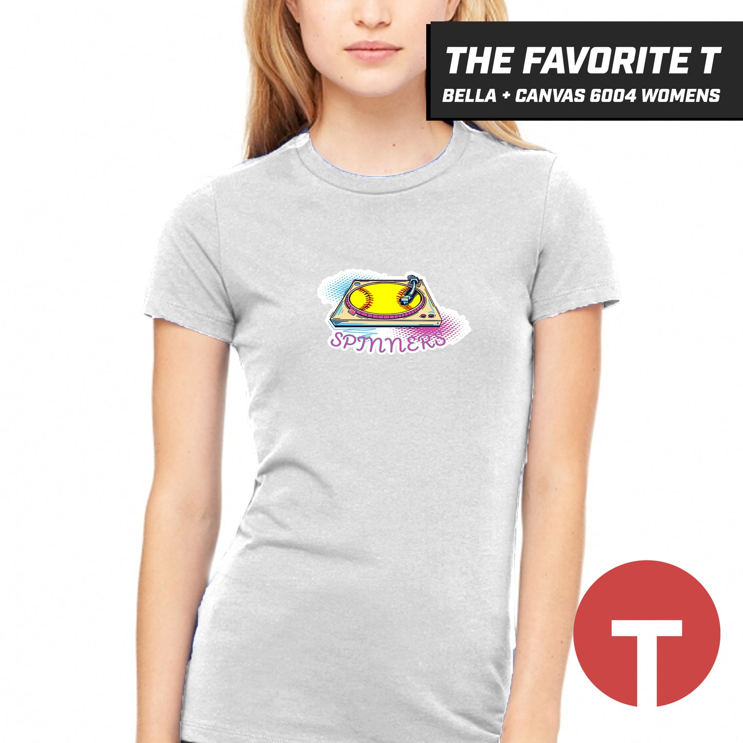 Spinners Softball - Bella+Canvas 6004 Womens "Favorite T"