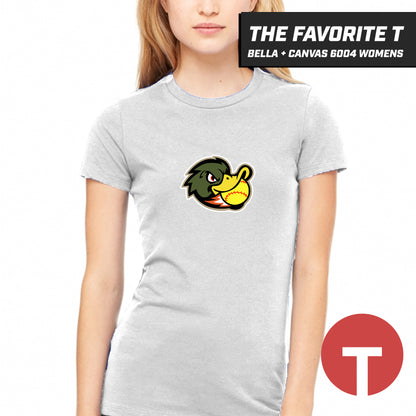 Quackers Softball - Bella+Canvas 6004 Womens "Favorite T"