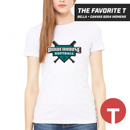 Powerhouse Softball - Bella+Canvas 6004 Womens "Favorite T"