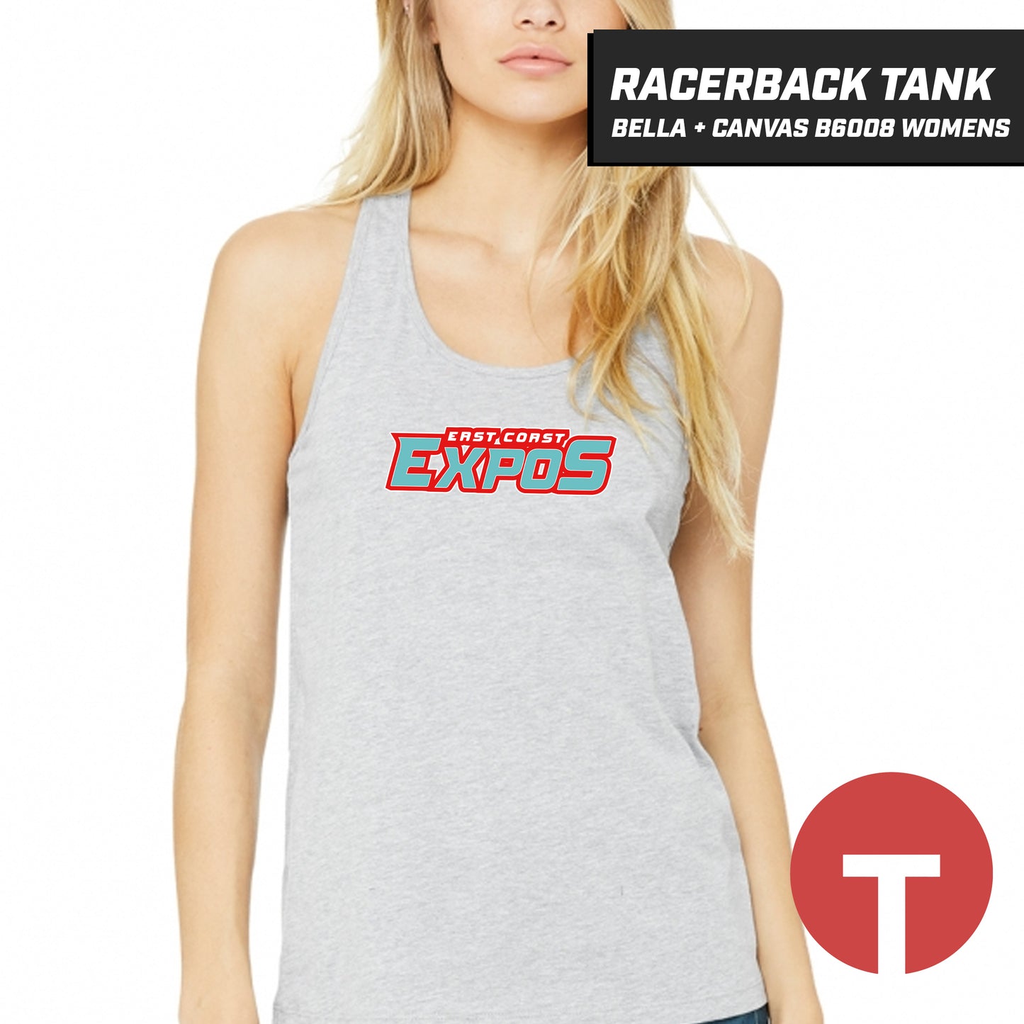 East Coast Expos - Bella + Canvas B6008 Women's Jersey Racerback Tank