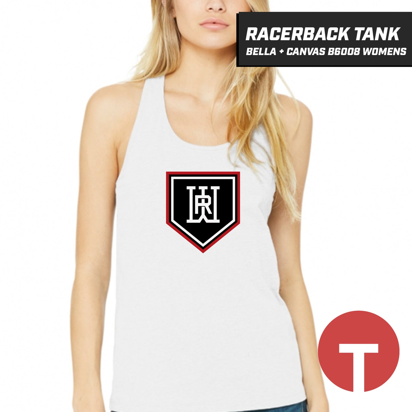 Rapids Baseball - Bella + Canvas B6008 Women's Jersey Racerback Tank - LOGO 5