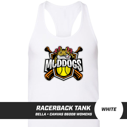 Muddogs Baseball - Bella + Canvas B6008 Women's Jersey Racerback Tank