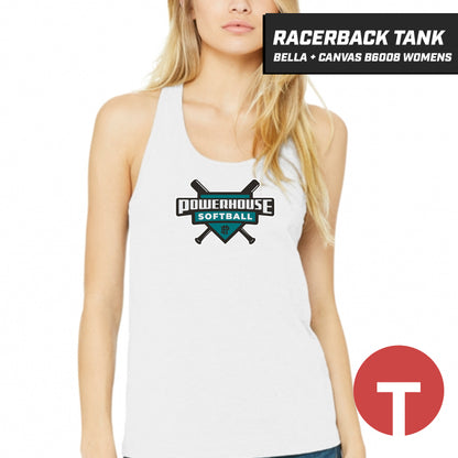 Powerhouse Softball - Bella + Canvas B6008 Women's Jersey Racerback Tank