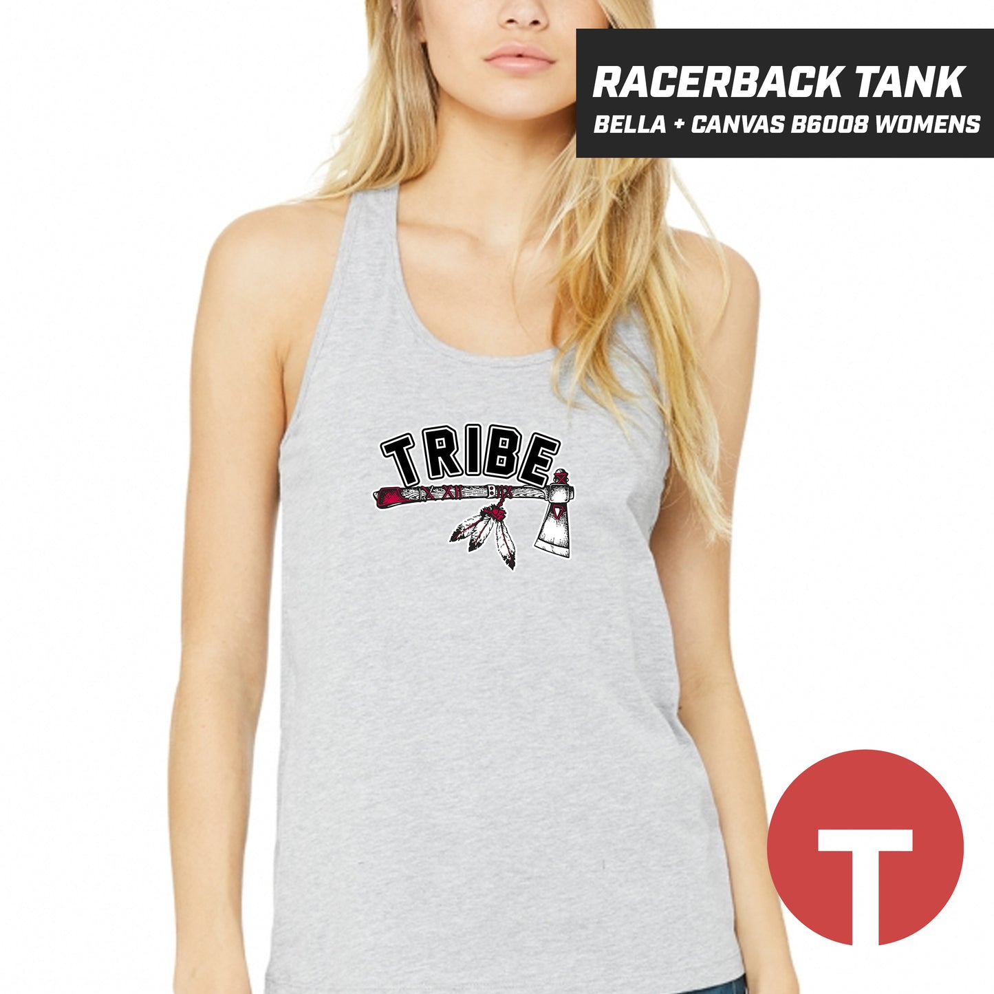TRIBE - Bella + Canvas B6008 Women's Jersey Racerback Tank