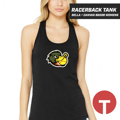 Quackers Softball - Bella + Canvas B6008 Women's Jersey Racerback Tank