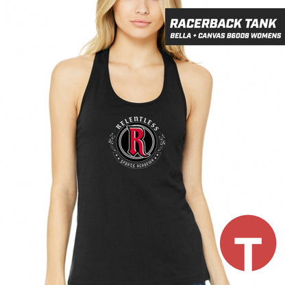 Relentless Force - LOGO 1 - Bella + Canvas B6008 Women's Jersey Racerback Tank