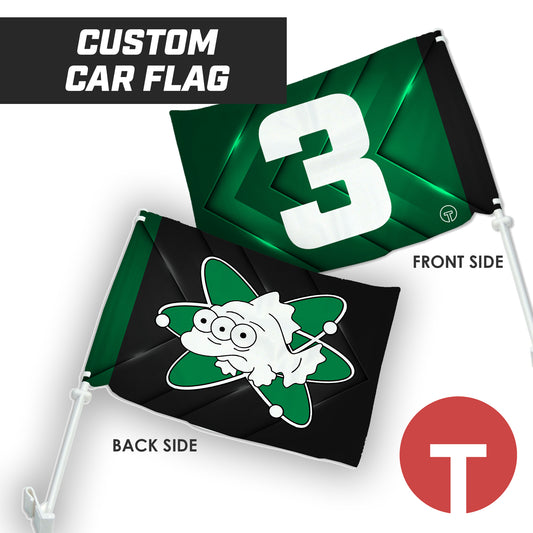 Isotopes - 16"x19.5" Car Flag w/Pole