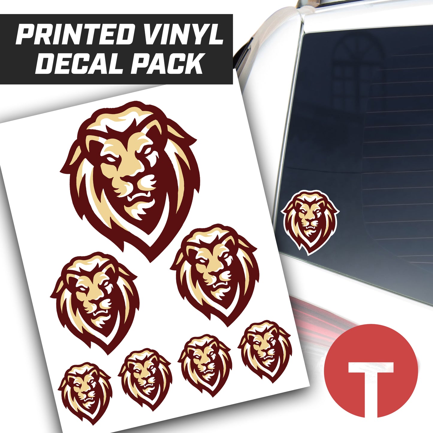 Praise Academy - Logo Vinyl Decal Pack