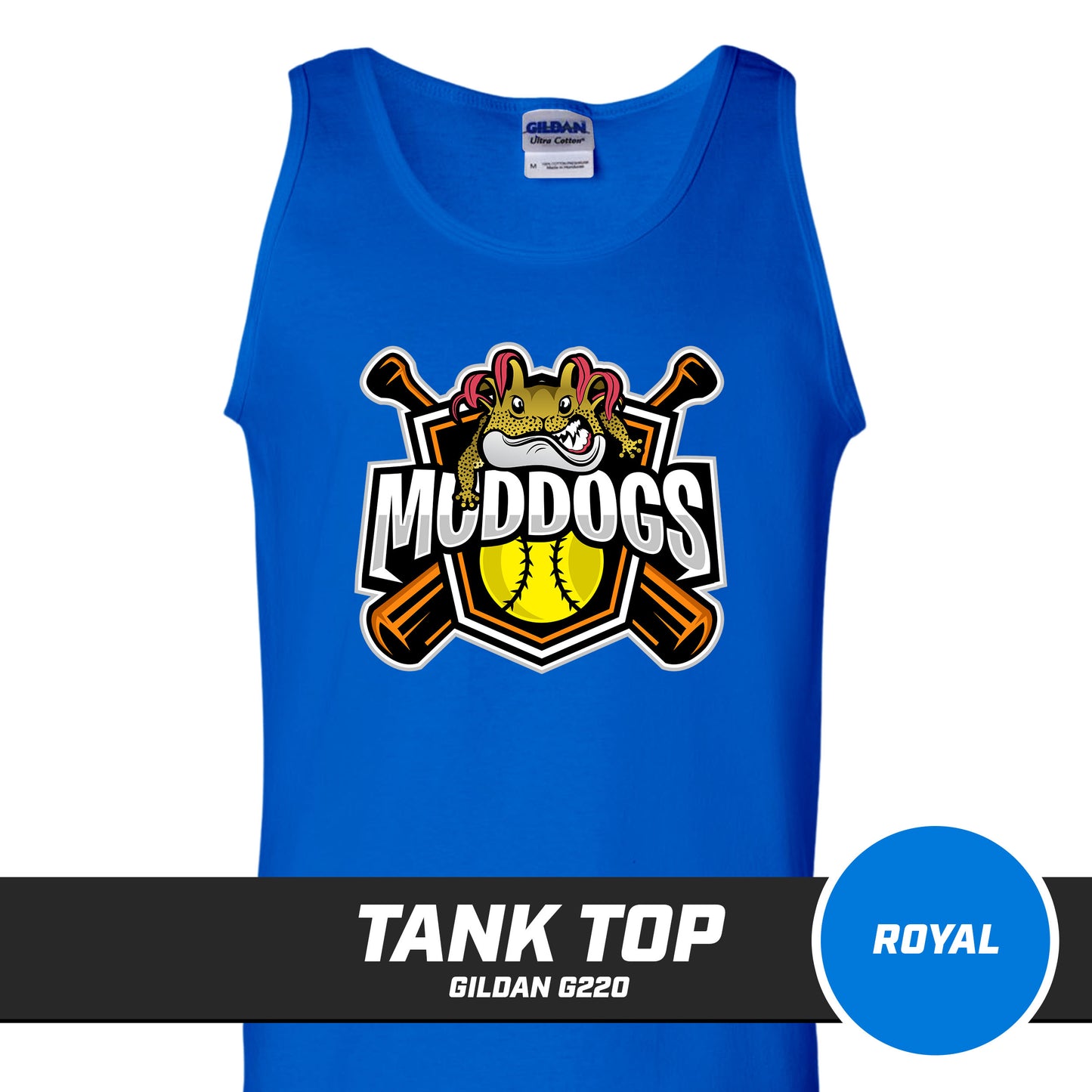 Muddogs Baseball - Tank Top Gildan G220