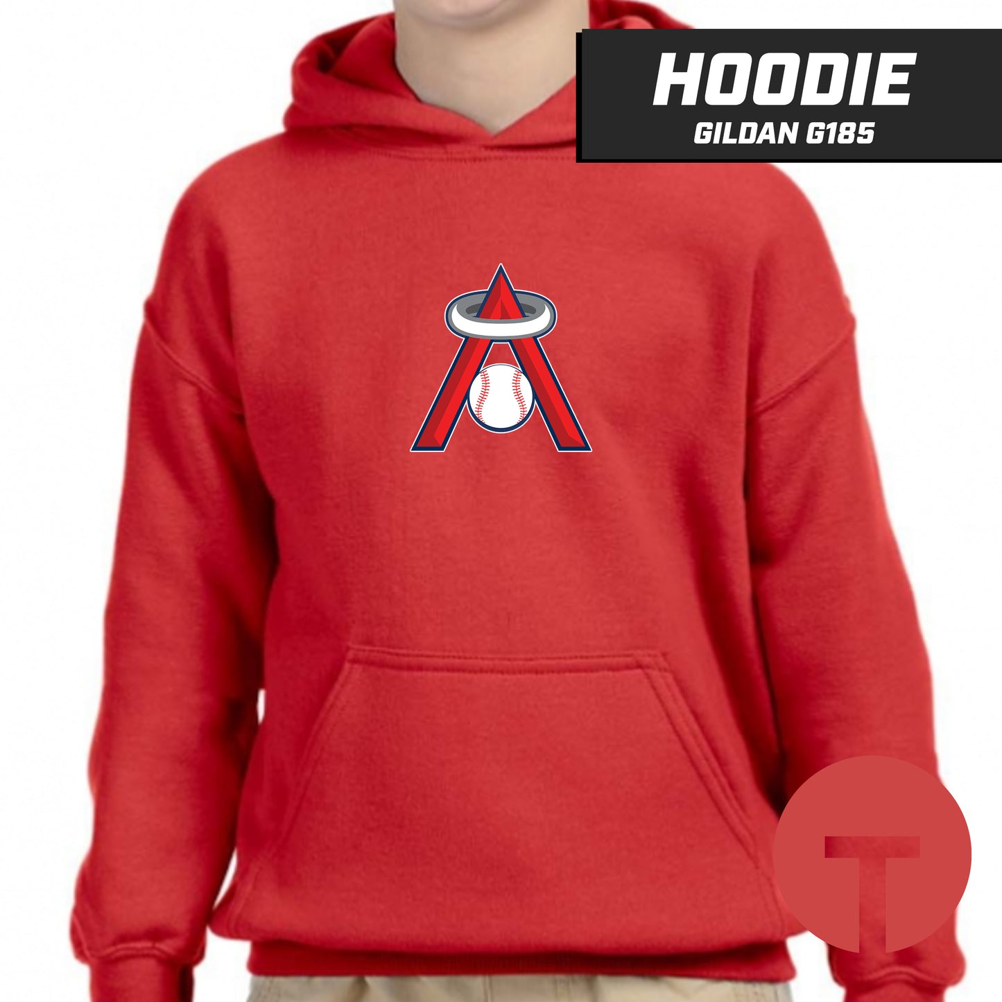 East Cobb Angels - LOGO 1 - Hoodie Gildan G185