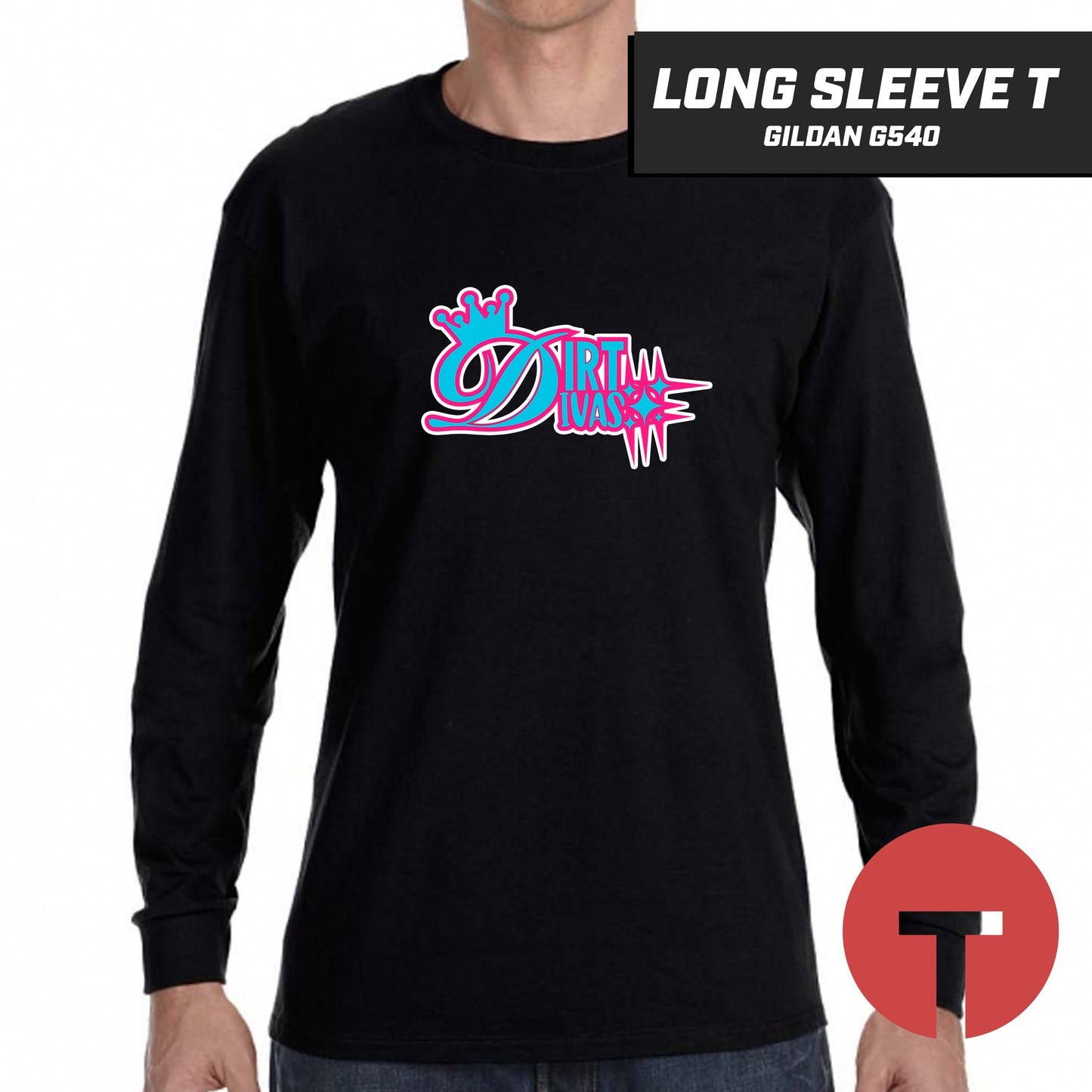 Dirt Divas - Long-Sleeve T-Shirt Gildan G540