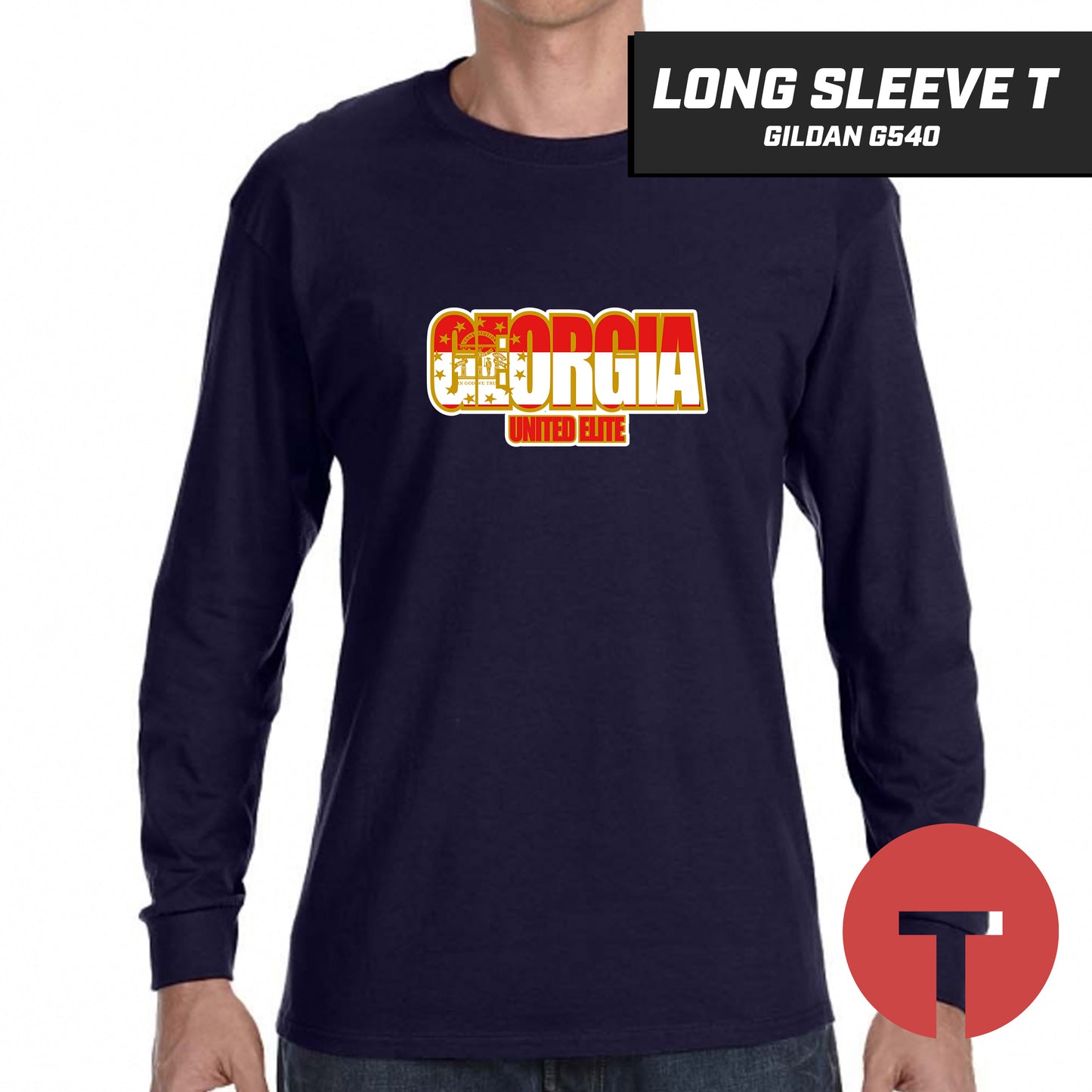 Georgia United Elite - LOGO 1 - Long-Sleeve T-Shirt Gildan G540
