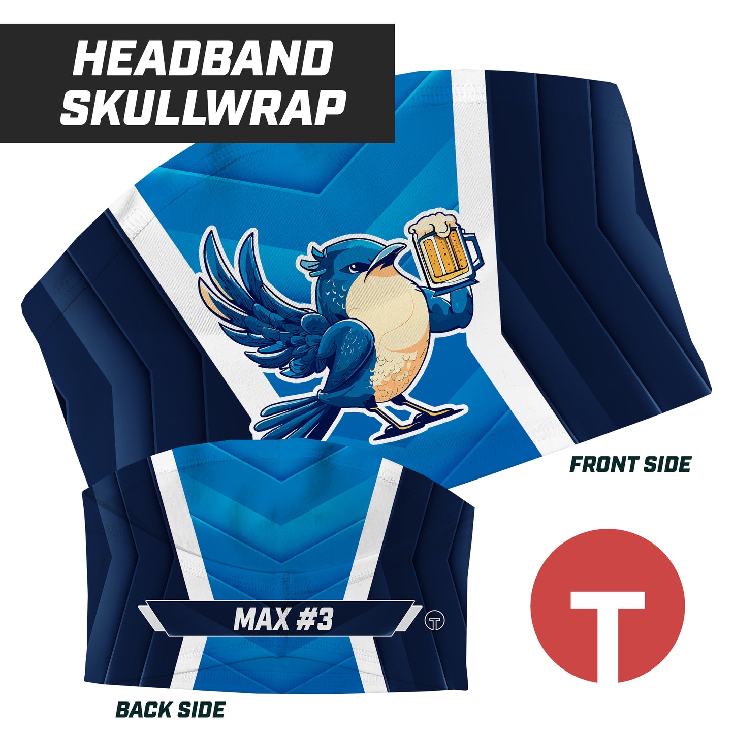 Bluebirds - Skull Wrap Headband