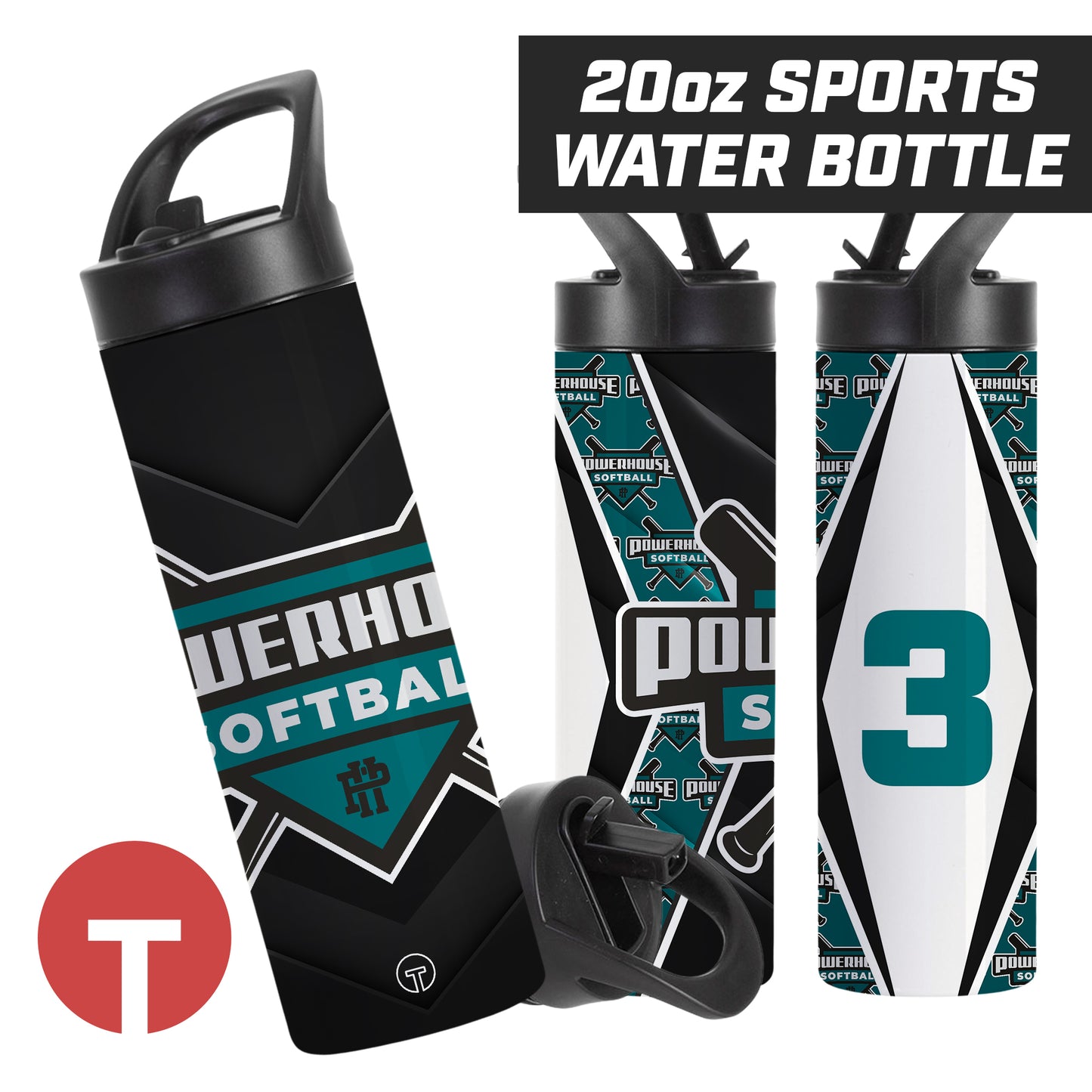 Powerhouse Softball - 20oz Sports Tumbler