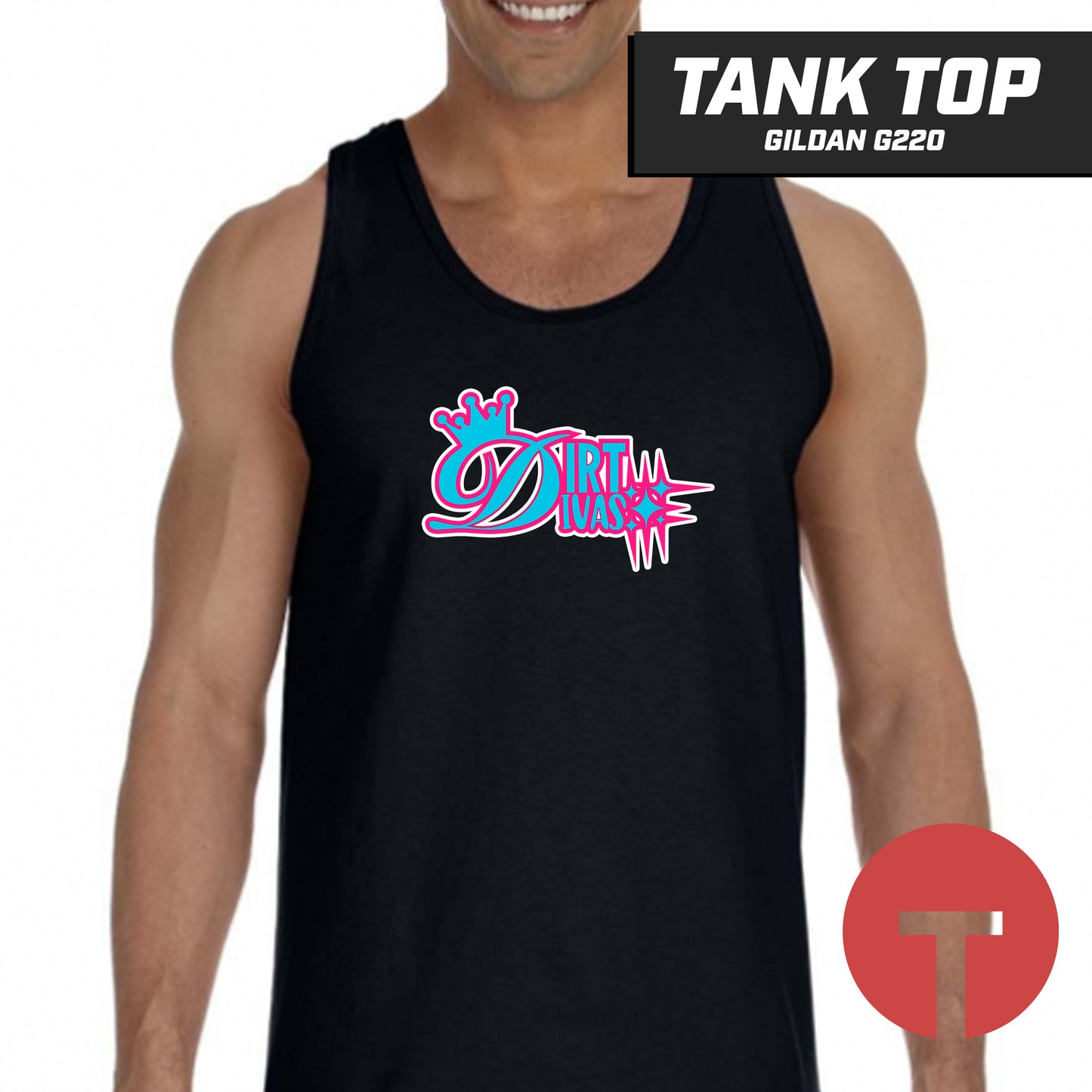 Dirt Divas - Tank Top Gildan G220