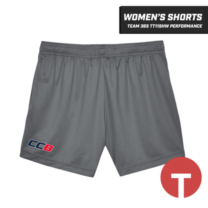 CCB - Women's Performance Shorts - Team 365 TT11SHW