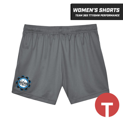 East Side Machine Baseball - Women's Performance Shorts - Team 365 TT11SHW