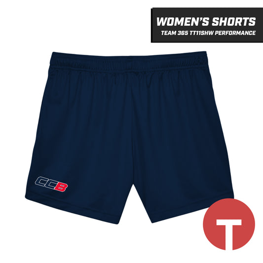 CCB - Women's Performance Shorts - Team 365 TT11SHW