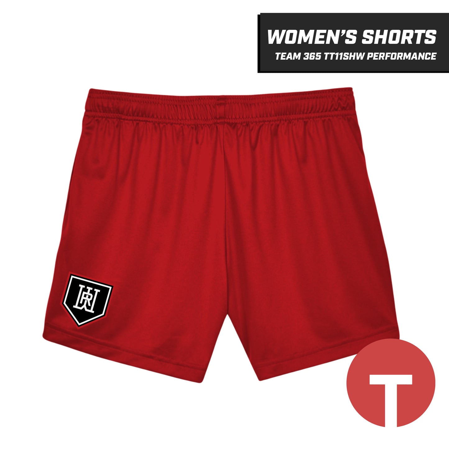 Rapids Baseball - Women's Performance Shorts - Team 365 TT11SHW - LOGO 5