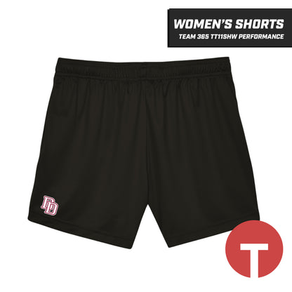 Dirt Donkeys - Women's Performance Shorts - Team 365 TT11SHW